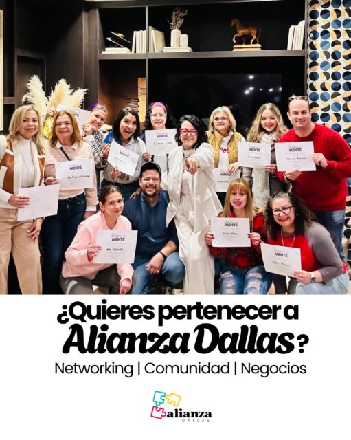 ¡Juntos llegamos más lejos! ✨
No es solo hacer negocios, es encontrar a la gente que te impulsa a crecer. En Alianza Dallas creemos en el poder de la colaboración y en el valor de una comunidad unida. 🤝
Aquí compartimos conocimientos, celebramos logros y creamos conexiones que trascienden el networking tradicional 🧠
¿Estás listo para llevar tu proyecto al siguiente nivel con el apoyo de los mejores? 🚀
¡Únete a nuestra familia!
📍 Networking | Comunidad | Negocios