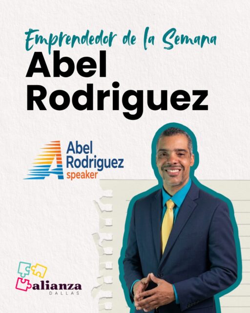¡Nueva semana, nueva historia que nos inspira! ✨

Hoy en Emprendedor de la Semana, queremos reconocer el talento y la determinación de Abel, la mente brillante detrás de @abelrodriguezspeaker 🚀

Conoce un poco más sobre su historia:
📍 De: Cubano 
💼 Especialidad: Coaching
💡 Su visión: Generar impacto a través del valor que entrega 

¡Apoyemos lo nuestro! Déjale un mensaje de admiración en los comentarios y cuéntanos qué es lo que más te gusta de su trabajo👇