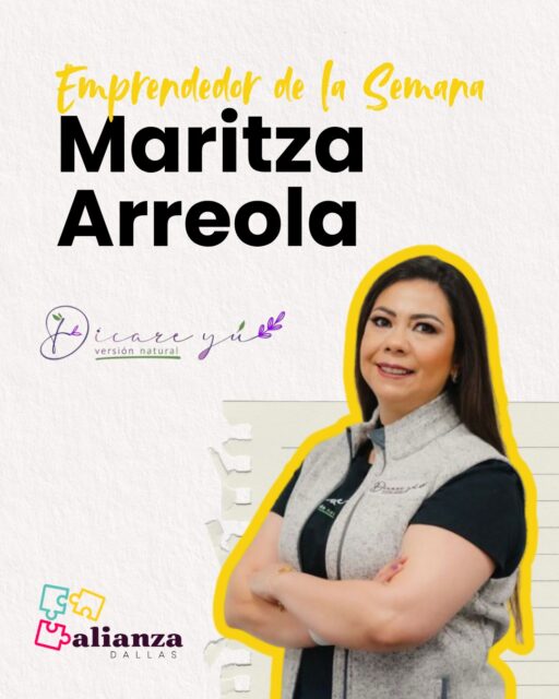 ¡Nueva semana, nueva historia que nos inspira! ✨

Hoy en Emprendedor de la Semana, queremos reconocer el talento y la determinación de Maritza, la mente brillante detrás de @dicareyu 🚀

Conoce un poco más sobre su historia:
📍 De: México 
💼 Especialidad: Productos de Belleza y Cuidado Personal
💡 Su visión: Compartir sus conocimientos 

¡Apoyemos lo nuestro! Déjale un mensaje de admiración en los comentarios y cuéntanos qué es lo que más te gusta de su trabajo👇
