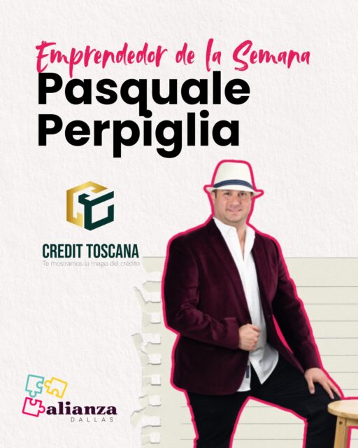 ¡Nueva semana, nueva historia que nos inspira!✨

Hoy en Emprendedor de la Semana, queremos reconocer la resiliencia y determinación de Pasquale, la mente brillante detrás de @credittoscana 🚀

Conoce un poco más sobre su historia:

📍 De: Venezuela, con raíces italianas
💼 Especialidad: educación financiera y restauración de crédito
💡 Su visión: crear un negocio con propósito que sirva como plataforma para elevar y apoyar el crecimiento de su comunidad.

¡Apoyemos lo nuestro! Déjale un mensaje de admiración en los comentarios y cuéntanos qué es lo que más te gusta de su trabajo👇