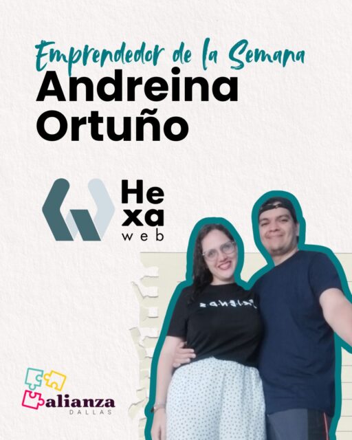 ¡Nueva semana, nueva historia que nos inspira!✨

Hoy en Emprendedor de la Semana, queremos reconocer el liderazgo y la determinación de Andreina, una de las mentes brillantes detrás de Hexa Web @hexa_web 

Conoce un poco más sobre su historia:

📍 De: Venezuela 🇻🇪
💼 Especialidad: Sector tecnológico y digital (Diseño y desarrollo web)
💡 Su visión: Brindar un respaldo integral a emprendedores y pequeñas empresas que buscan expandirse en el entorno digital, transformando sus proyectos en plataformas competitivas y funcionales. Para ella, emprender es el arte de transformar una idea en una realidad concreta que genere un valor significativo y positivo en la vida de las personas.

¡Apoyemos lo nuestro! Déjale un mensaje de admiración en los comentarios y cuéntanos qué es lo que más te gusta de su trabajo.